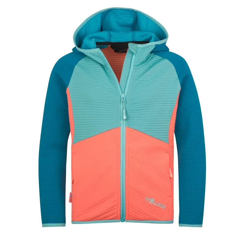 Sonderaktion Trollkids Girls Sogndal Jacket - Peach/Blue/Haze
