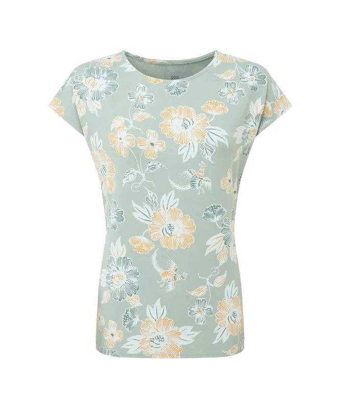 Sherpa Adventure Gear Neha Tee W Celery Floral Angebot