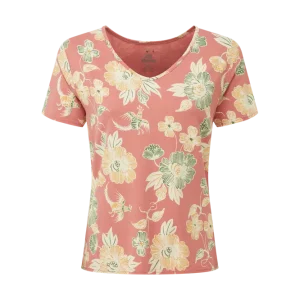 Sherpa Adventure Gear Neha V Neck Tee W Floral Brick Dust Jetzt Bestellen