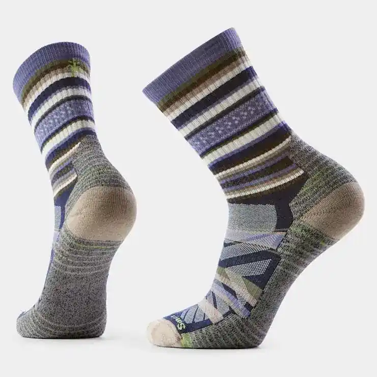 Finale Aktion Smartwool Hike Light Cushion Panorama Crew Nightfall Blue