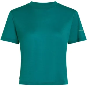Icebreaker 150 Tech Lite Short Sleeve Crop Tee Woman Tidal Teal Bestseller
