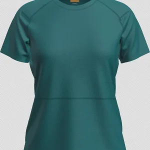 Icebreaker 200 Waffle Elevationshort Sleeve Tee Woman Tidal Teal Sonderangebot