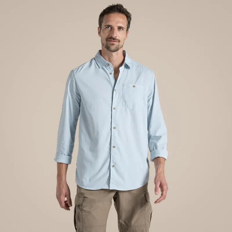 Mega-Angebot Craghoppers Nosilife Nuoro LS Shirt II Niagarablue
