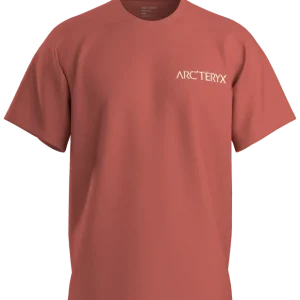 Arc‘teryx Kragg Slim Cotton Blurred Bird Short Sleeve Stone Red Preisreduziert