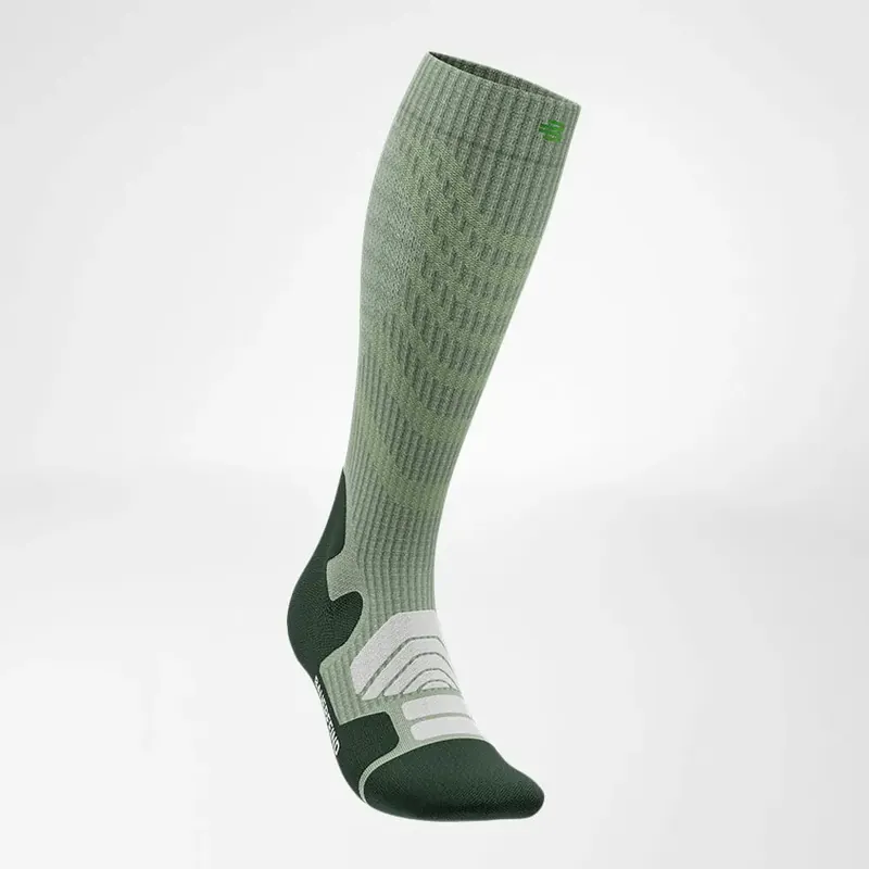 Bauerfeind Outdoor Merino Compression Socks W Herb Green Highlight