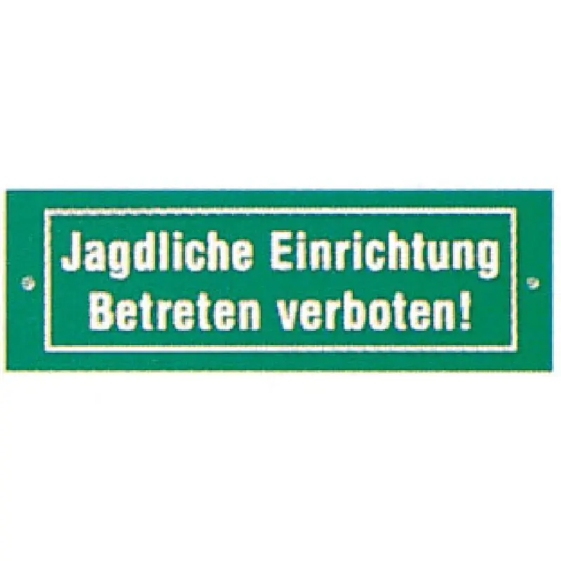 AKAH Schild "Jagdliche Einrichtung" Billig
