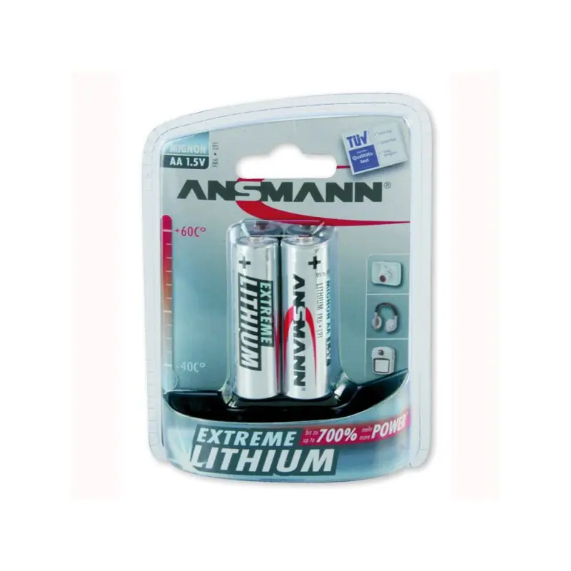 ANSMANN 2x Extreme Lithium Batterie 1,5 V Mignon AA Sonderangebot