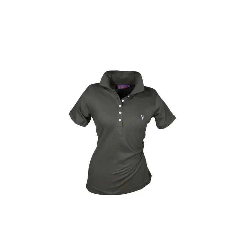 Hubertus Damen Polo Shirt olive pink Markenprodukt