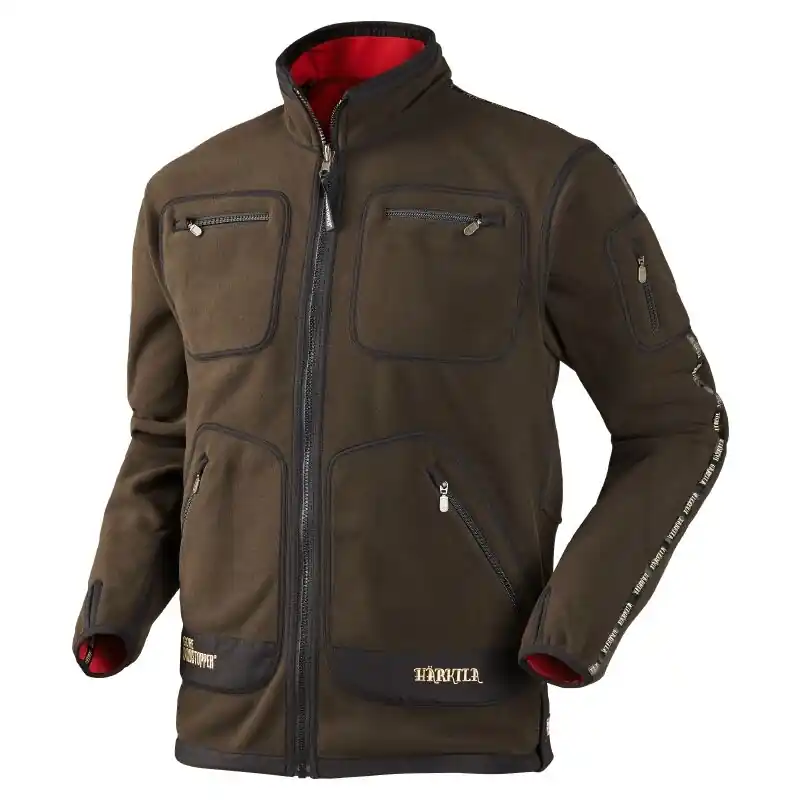 Härkila Kamko Fleecejacke Brown/Red Begrenztes Angebot