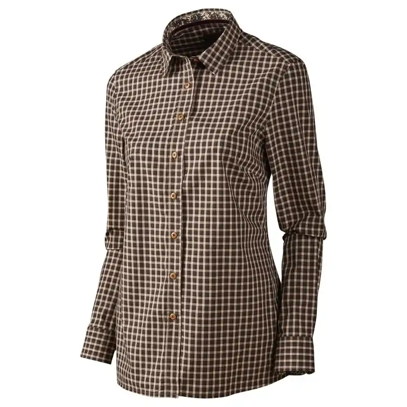 Härkila Selja Lady L/S Check Bluse Bright port check Kracherpreis