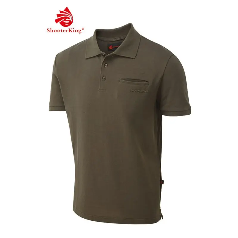 Shooterking Game Polo Shirt braun Neue Kollektion