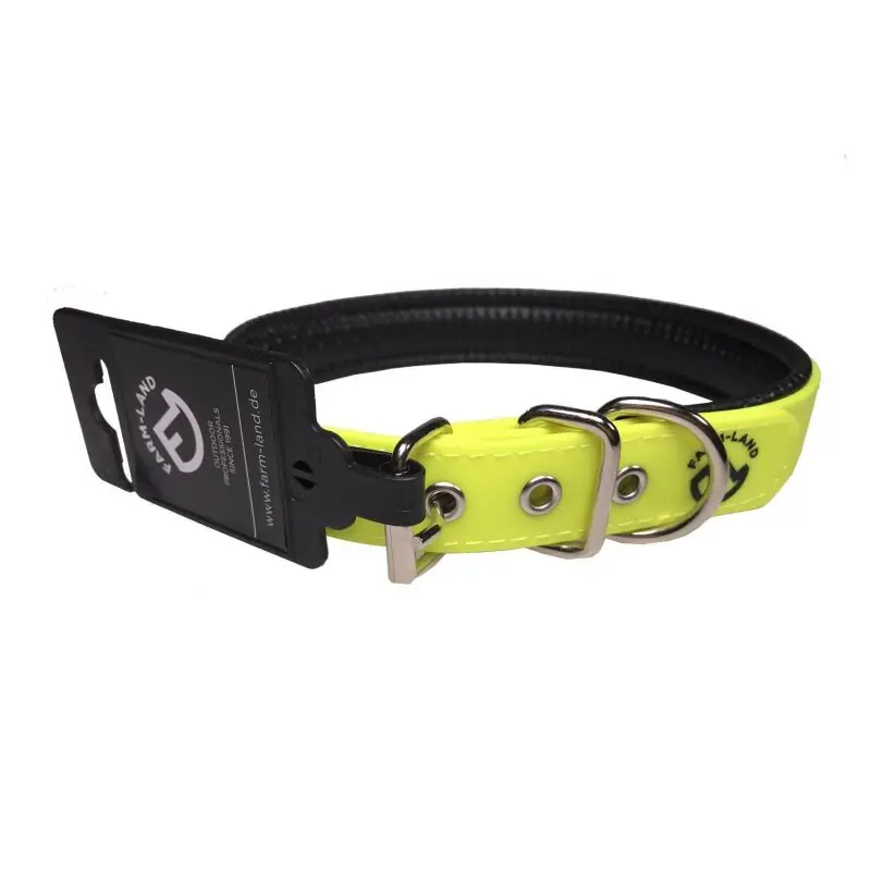 Sonderangebot Farm-Land Hunde Halsung Comfort signalgelb