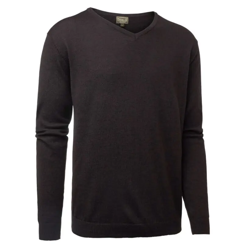 Chevalier Herren Merino Pullover Gart Braun Versand Am Gleichen Tag