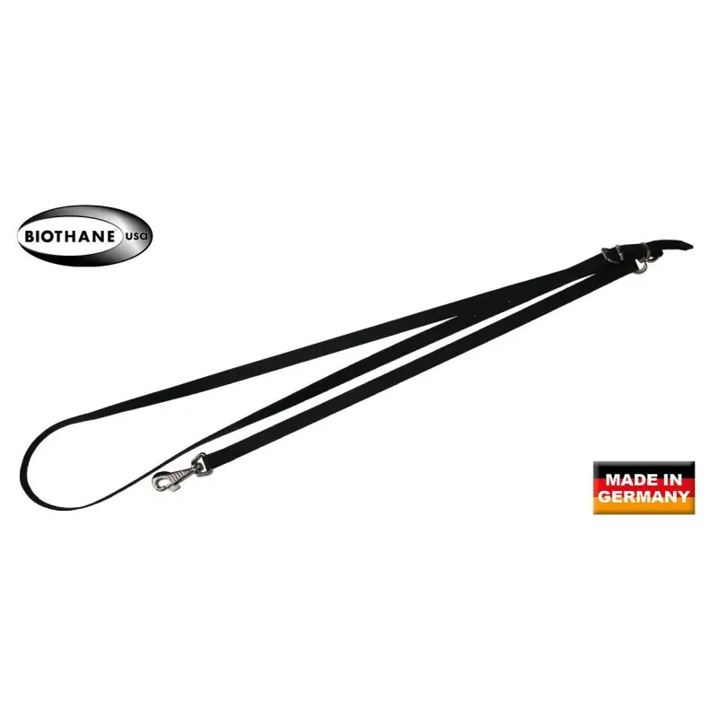 AKAH Umhängeleine Biothane schwarz Knallerangebot