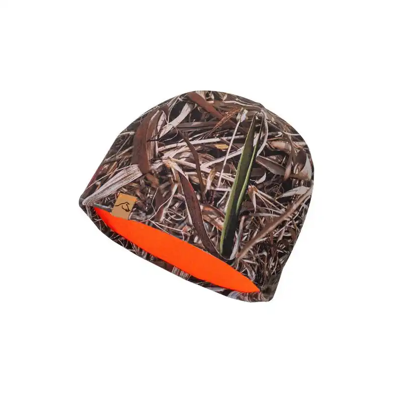 Letzte Chance Camokönig 3D Camo Beanie mit Wendefunktion Camo/Orange