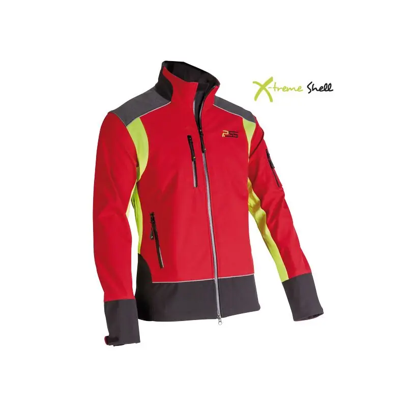 Aktuell PSS X-Treme Shell Softhshell-Jacke rot/gelb