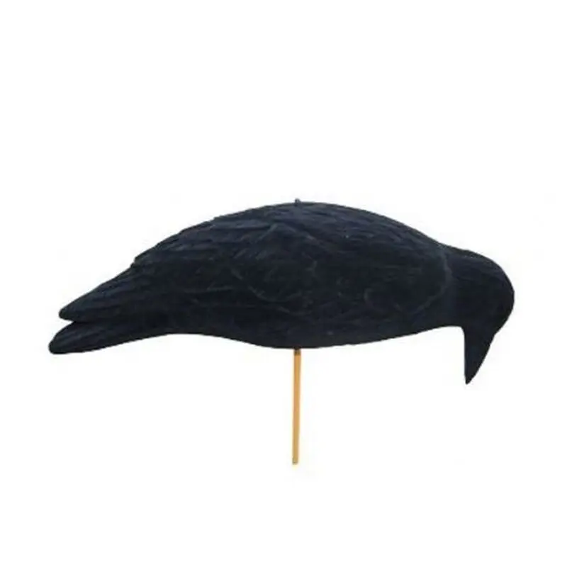 Letzte Chance Lockkrähe pickend beflockt Riesenkrähe Magnum 50cm