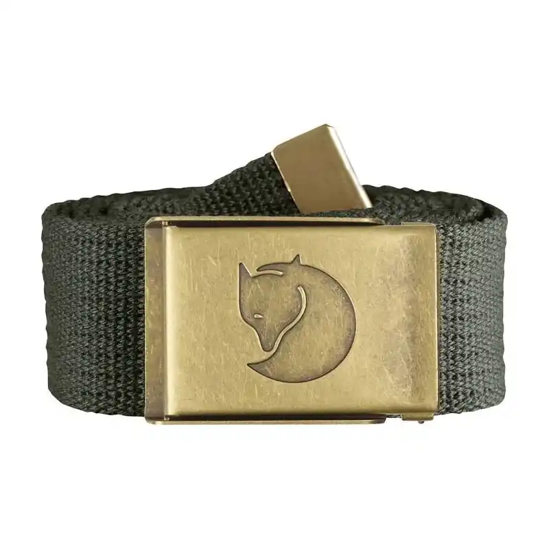 Fjällräven Gürtel Canvas Brass 4 cm Mountain Grey OneSize Preis Gesenkt