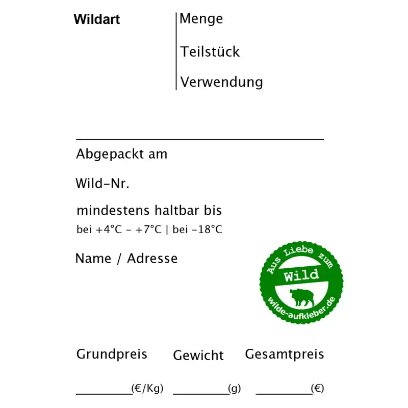 Knallerangebot Wilde Aufkleber Typ Universal