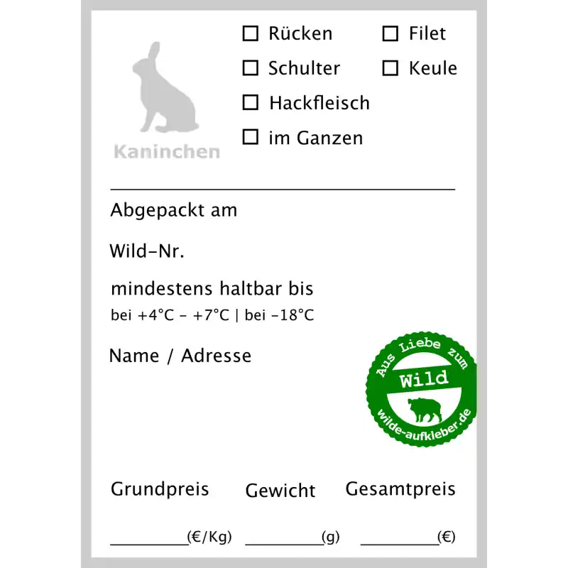 Billig Wilde Aufkleber Typ Kaninchen