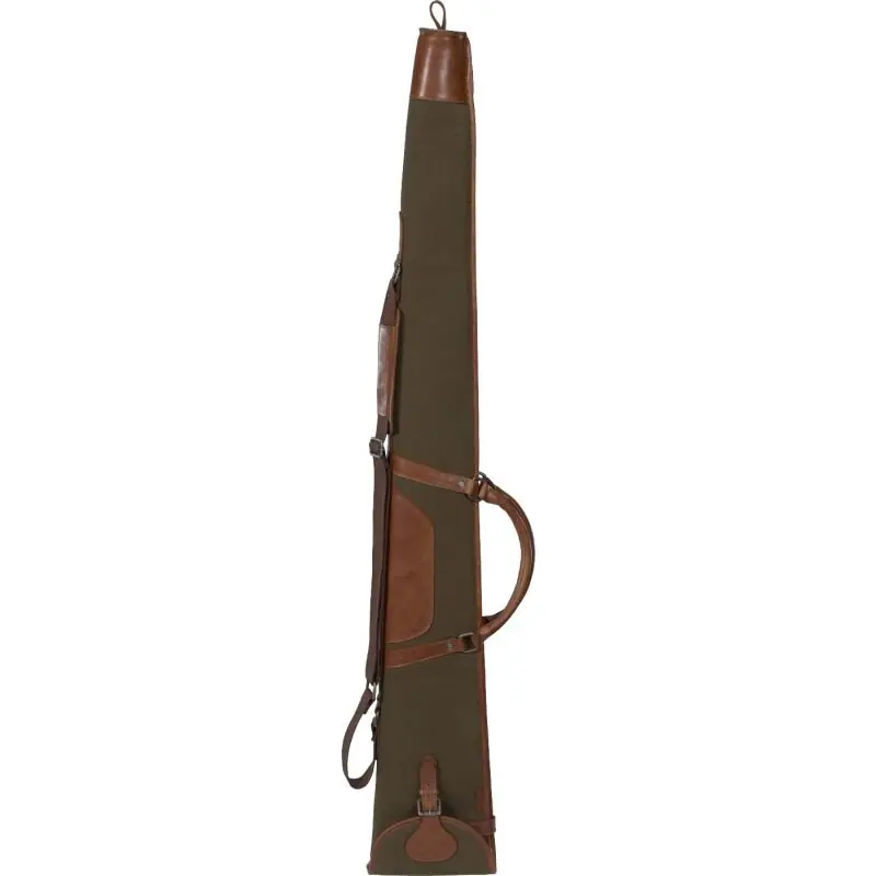Super-Preis Härkila Retrieve Flintenfutteral aus Canvas/Leder Warm olive 135 cm