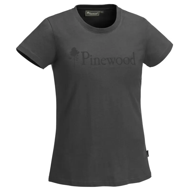 Pinewood Damen T-Shirt Outdoor Life Dunkel Anthrazit Super-Preis