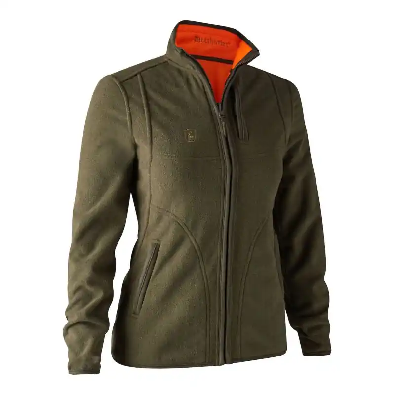 Direkt Vom Hersteller Deerhunter Damen Wende-Fleecejacke Lady Pam Bonded Orange