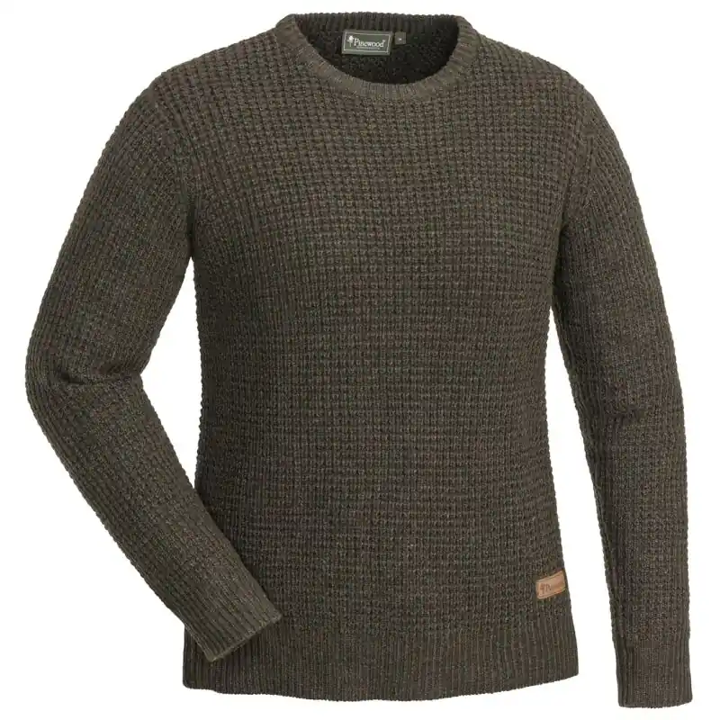 Pinewood Damen Strickpullover Ruth Brown Melange Echt