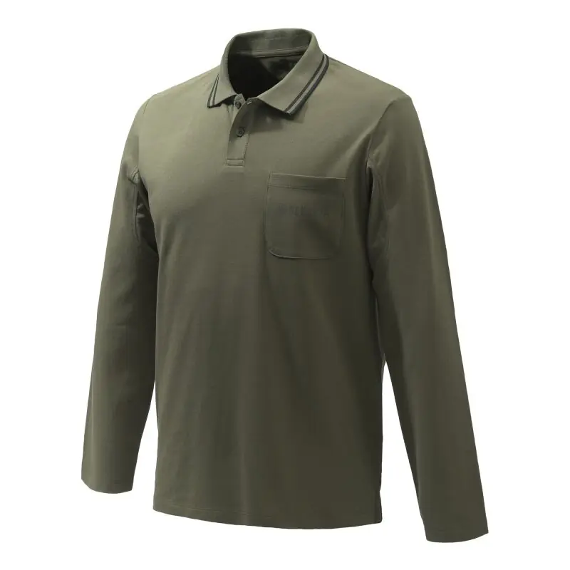 Berretta Herren Langarm-Poloshirt Airmesh Grün Bestseller