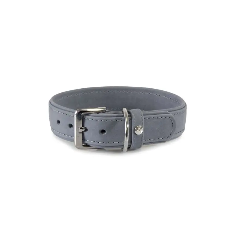 Das Lederband Hundehalsband Boston Granite Markenprodukt