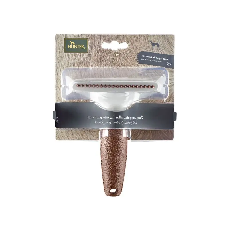 Sale Hunter Entwirrungsstriegel Spa selbstreinigend, L= 17,0 x 11,5 cm