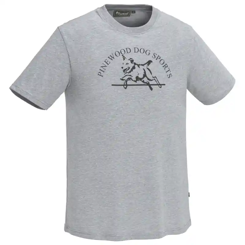 Neue Kollektion Pinewood Herren T-Shirt Dog Sport Hellgrau