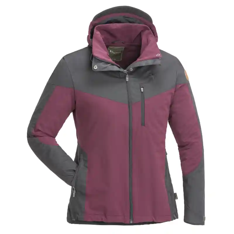 Preisreduziert Pinewood Damen Jacke Finnveden Hybrid Plum/Dark Anthracite
