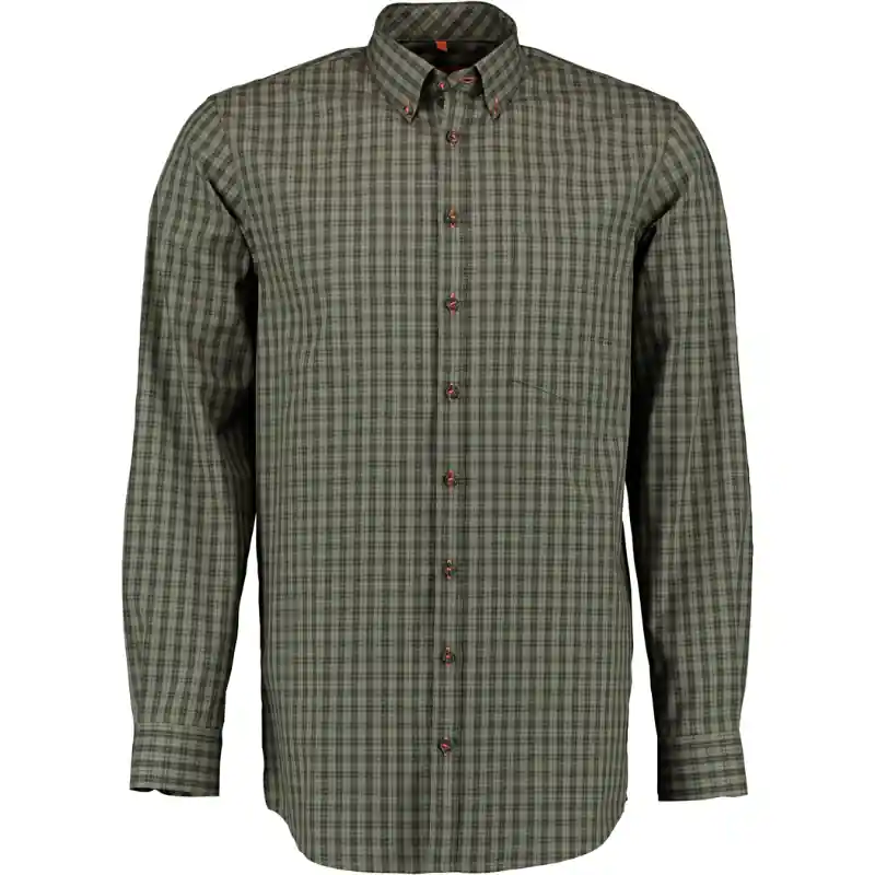 Neuheit Tom Collins Herren Flanellhemd 1/1-Arm trachtengrün