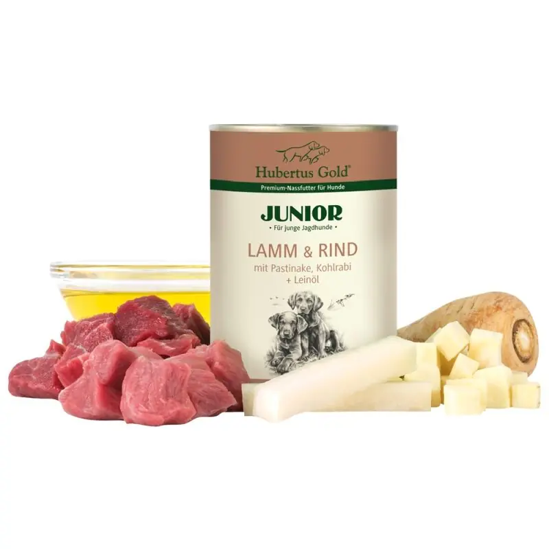 Kracherpreis Hubertus Gold Junior Lamm & Rind mit Pastinaken und Kohlrabi 400g