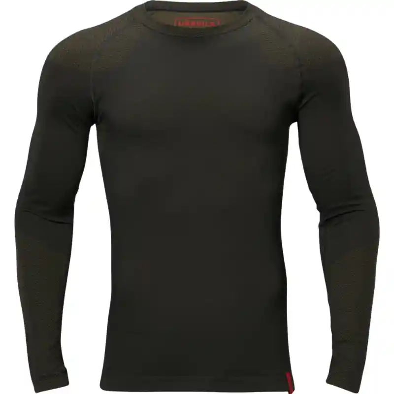 Härkila Herren Langarm-Unterhemd Base Active Dark Willow Green Markenware
