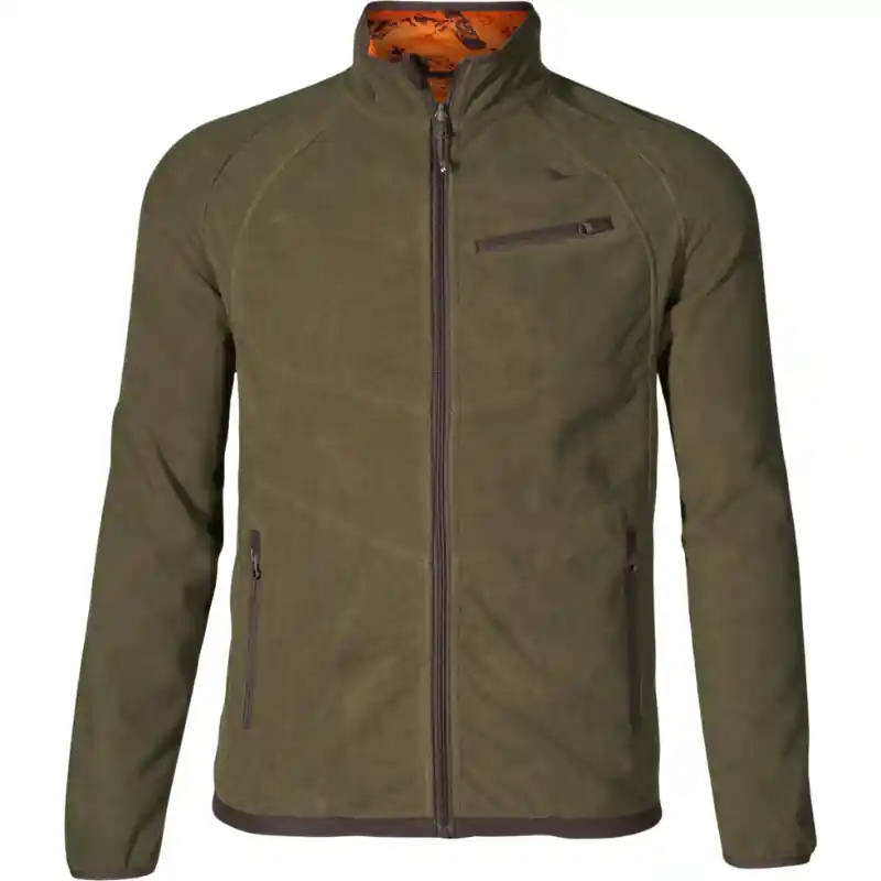 Saisonangebot Seeland Herren Fleecejacke Vantage Reversible Pine Green/InVis Orange Blaze