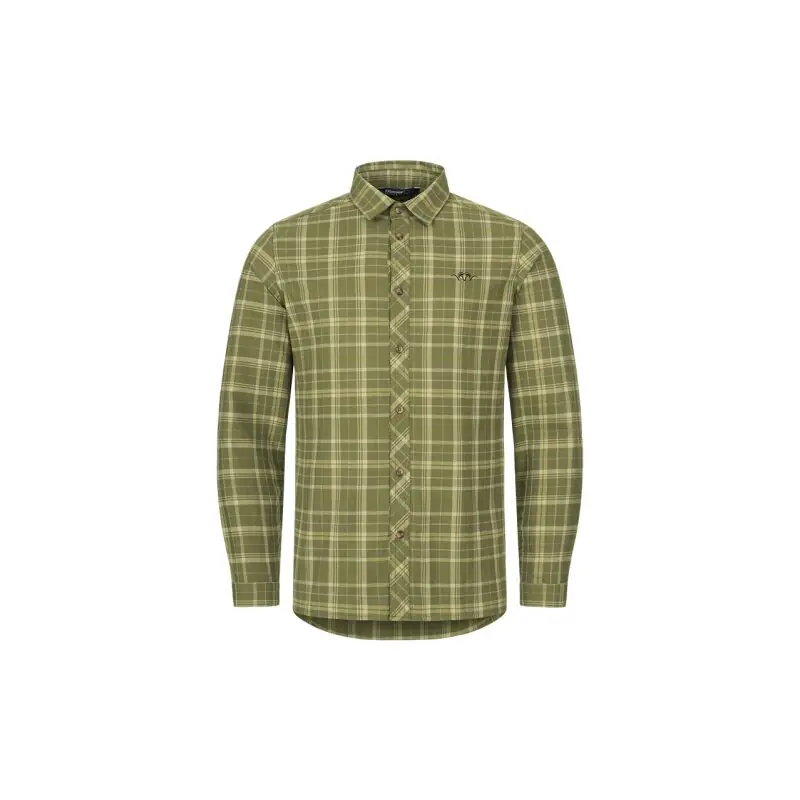 Preiswert Blaser Herren Hemd TF 20 Oliv-Beige Kariert