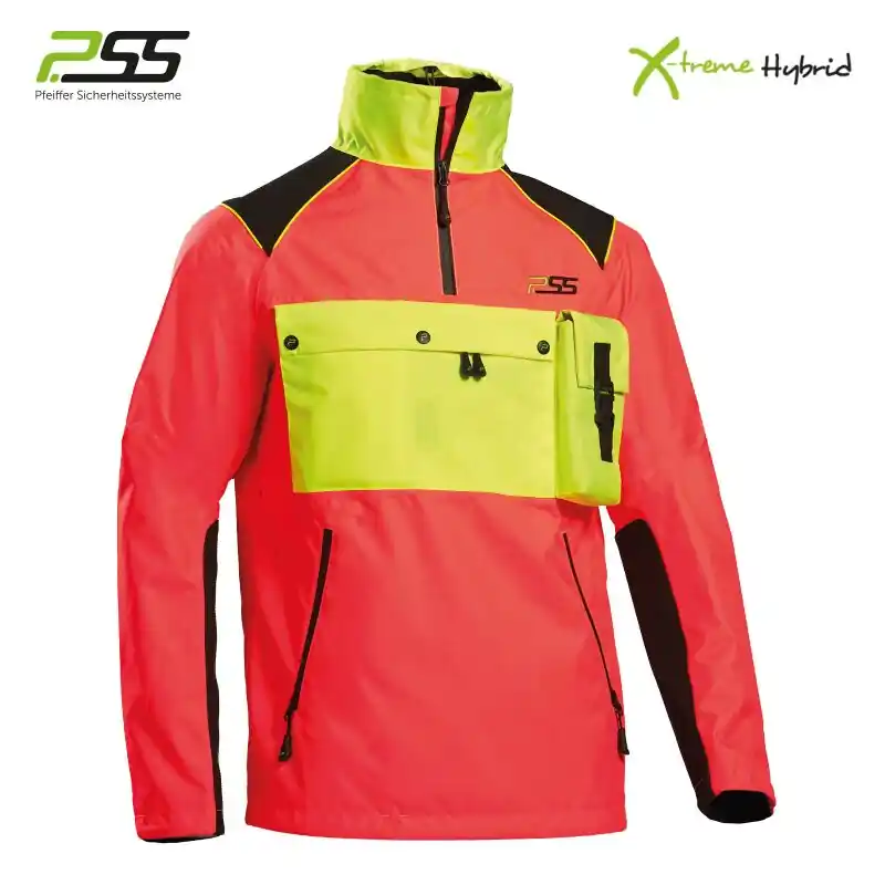 PSS X-treme Herren Hybrid-Schlupfjacke Neonrot/Neongelb Preiswert