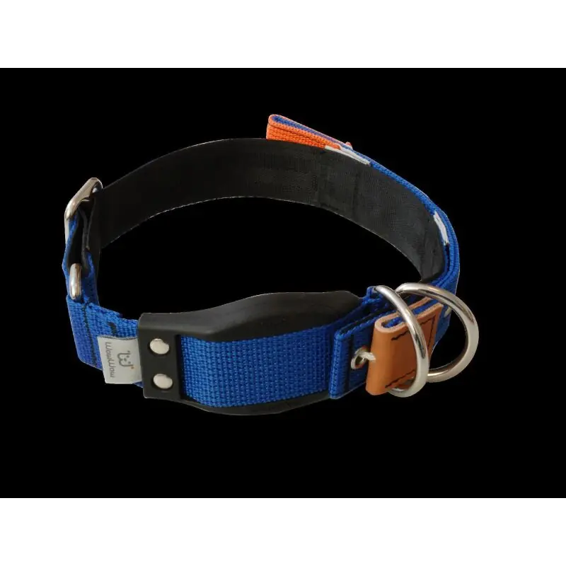 WowWow Hundehalsband mit integrierter Leine Blau Schneller Versand