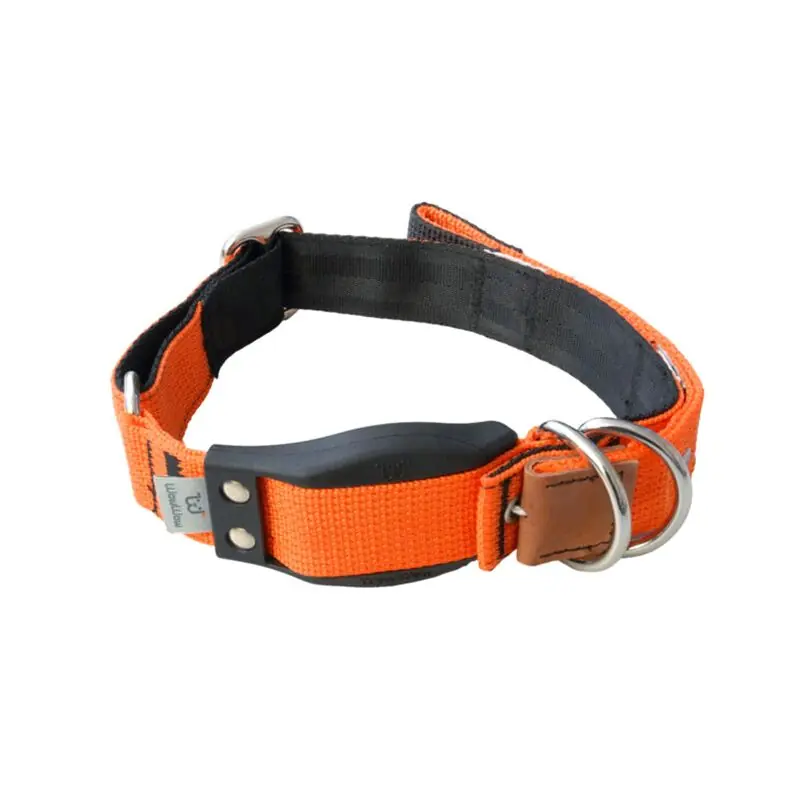 WowWow Hundehalsband mit integrierter Leine Orange Neu Im Sortiment