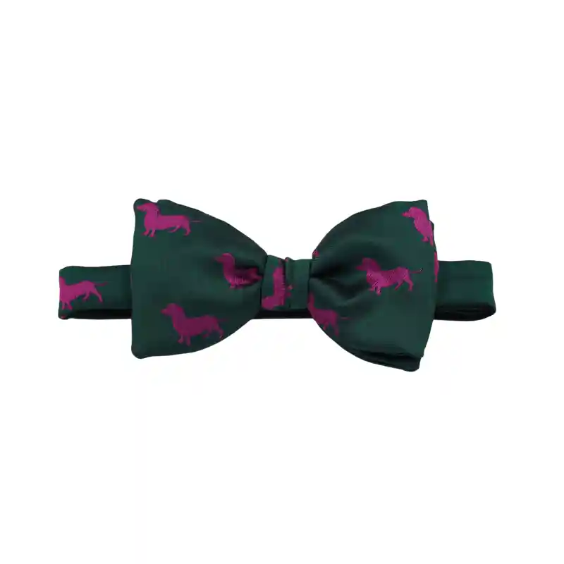 Neu Krawattendackel Fliege Dackel Pink