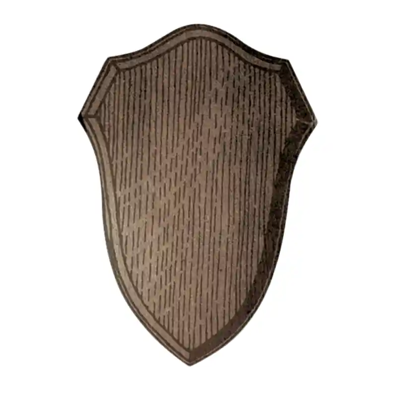 Expressversand Fritzmann Trophäenbrett für Rehwild Eiche dunkel 19x11 cm
