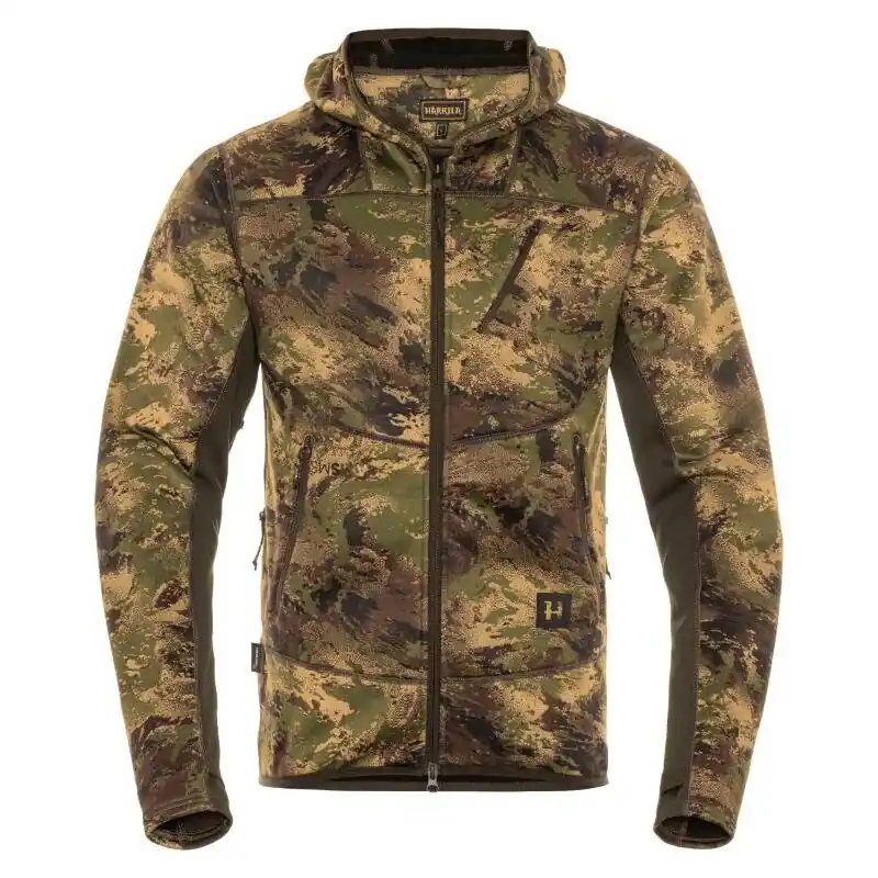 Härkila Herren Fleecehoodie Deer Stalker Camo Geprüft