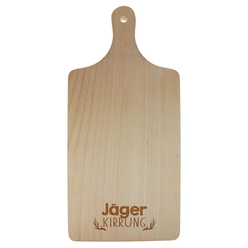 Preisknaller AKAH Holz Schneidebrett Jäger Kirrung