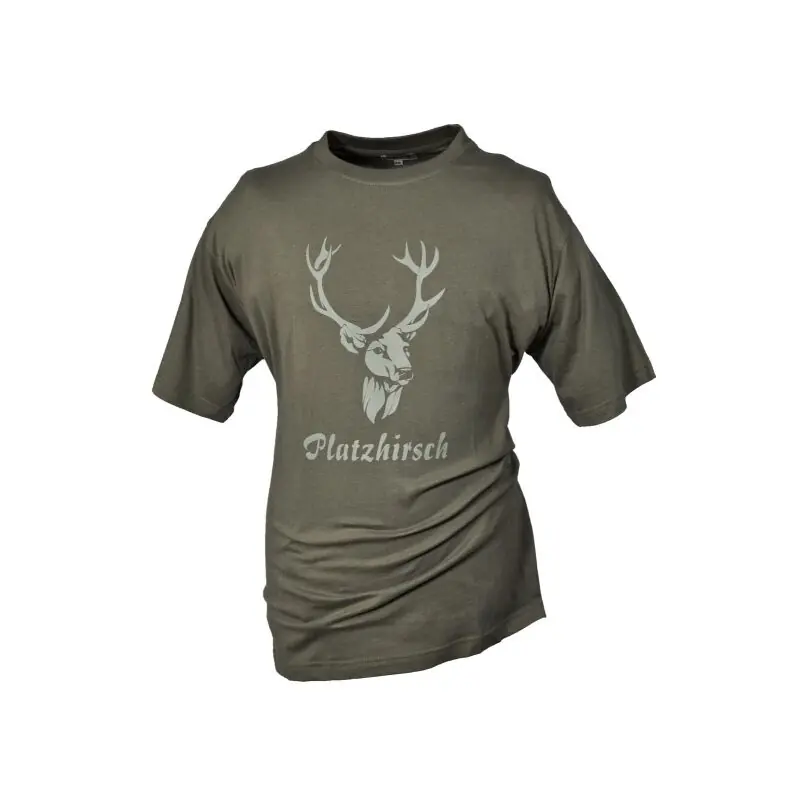 Hubertus T-Shirt Platzhirsch Oliv Sonderangebot