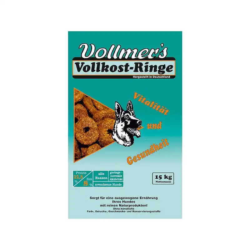 Vollmer‘s Hunde Trockenfutter Vollkost-Ringe Preisreduziert