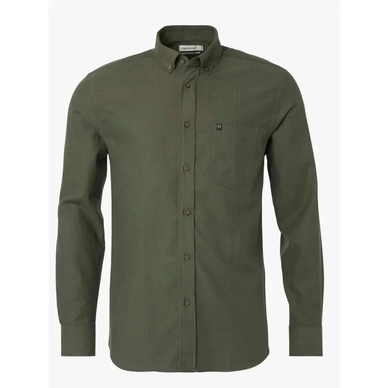 Chevalier Herrenhemd Dalby Dark Green Top-Angebot
