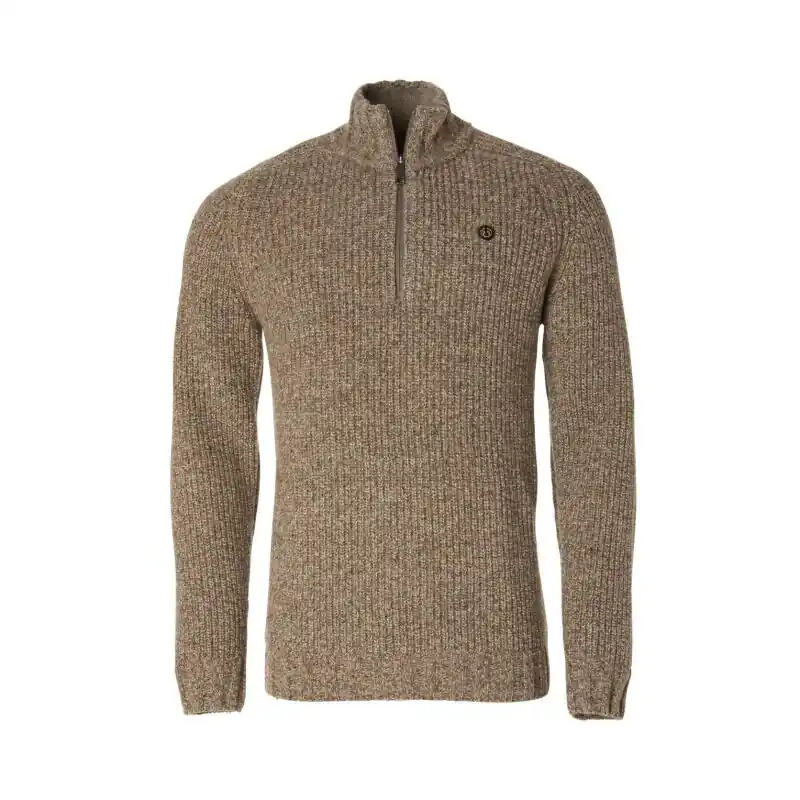Chevalier Herrenpullover Groby Saddle Brown Neps Garantierte Lieferung