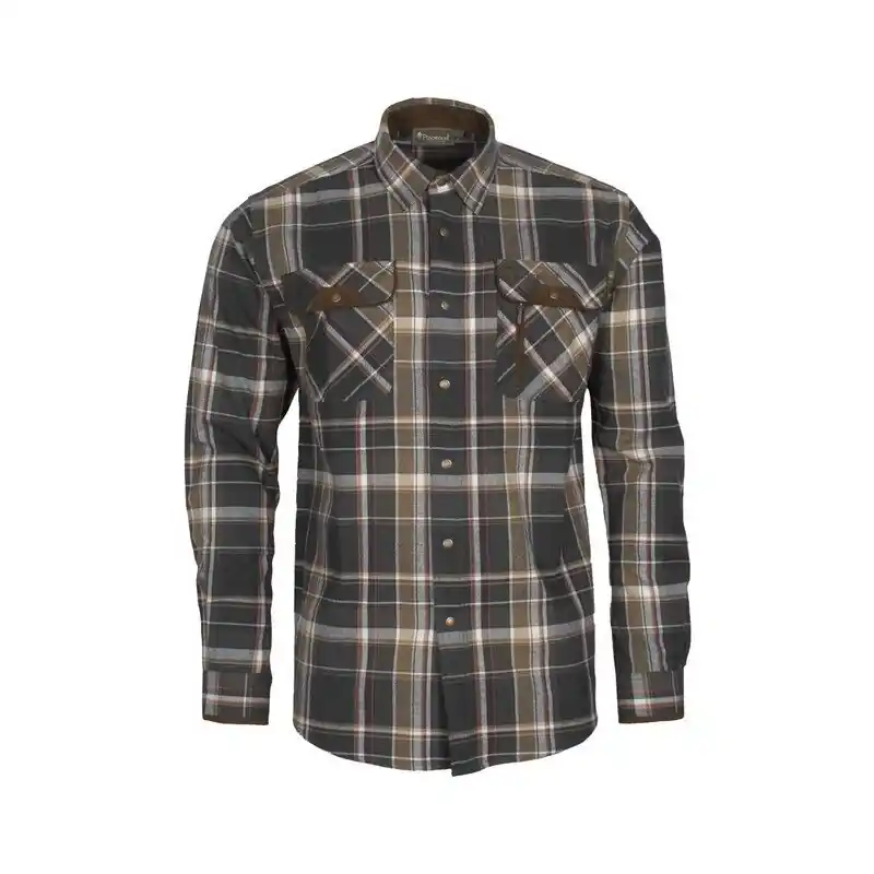 Sichere Zahlung Pinewood Herren Hemd Prestwick Exclusive Darkgreen/Black